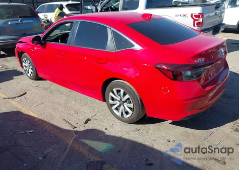 2025 Honda Civic Lx z USA, uszkodzony, nr VIN 2HGFE2F28SH572420